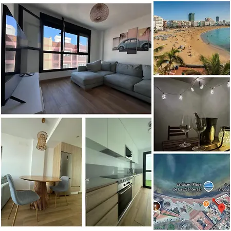 Apartment Playa De Canteras Gran Canaria, Free Parking *
